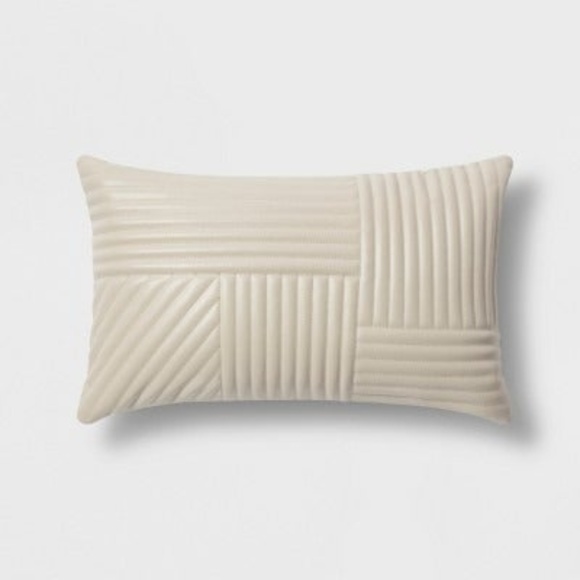 Nate Berkus Accents Faux Leather Lumbar Pillow Poshmark